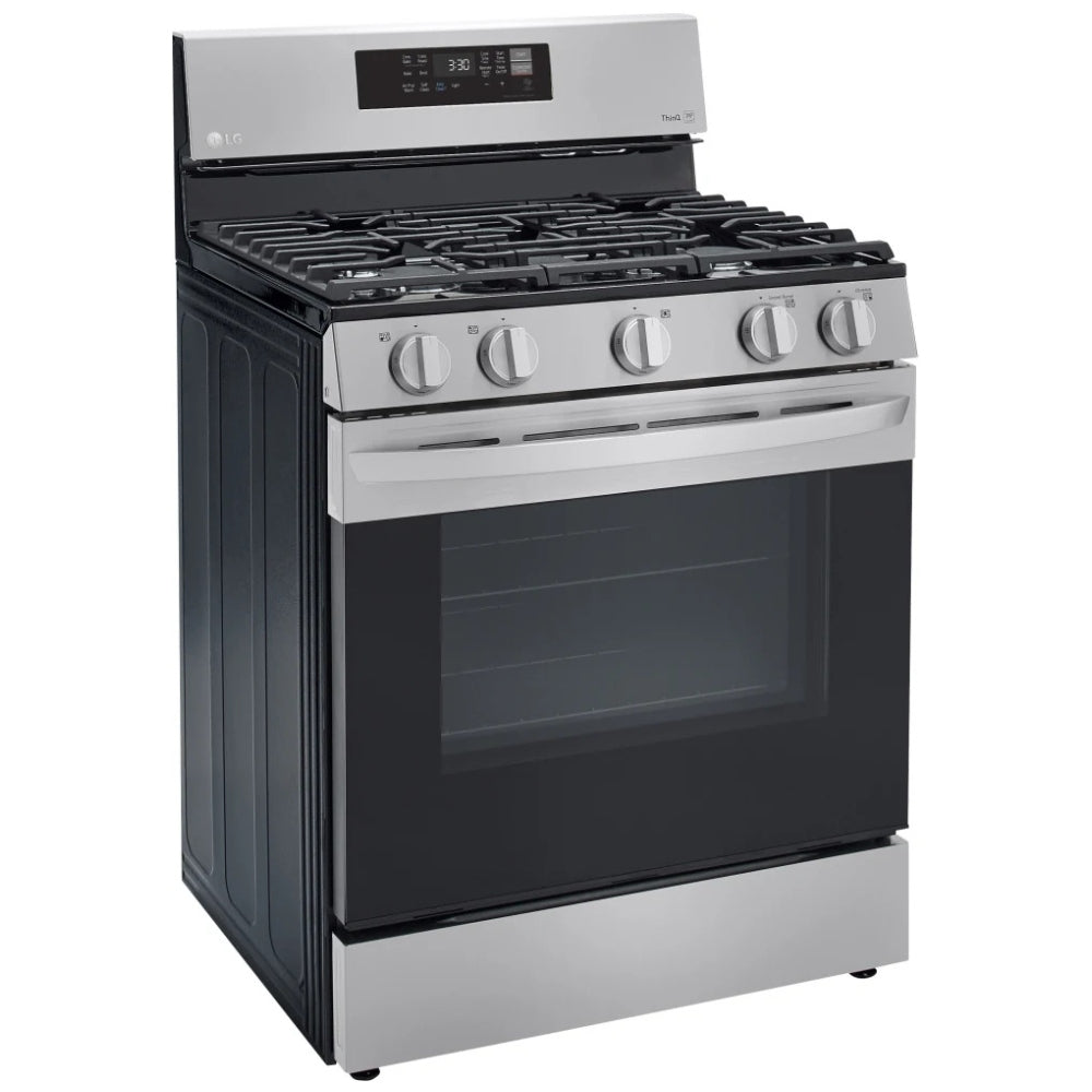 Cuisinière à gaz intelligente LG LRGL5823S avec convection par ventilateur et fonction Air Fry