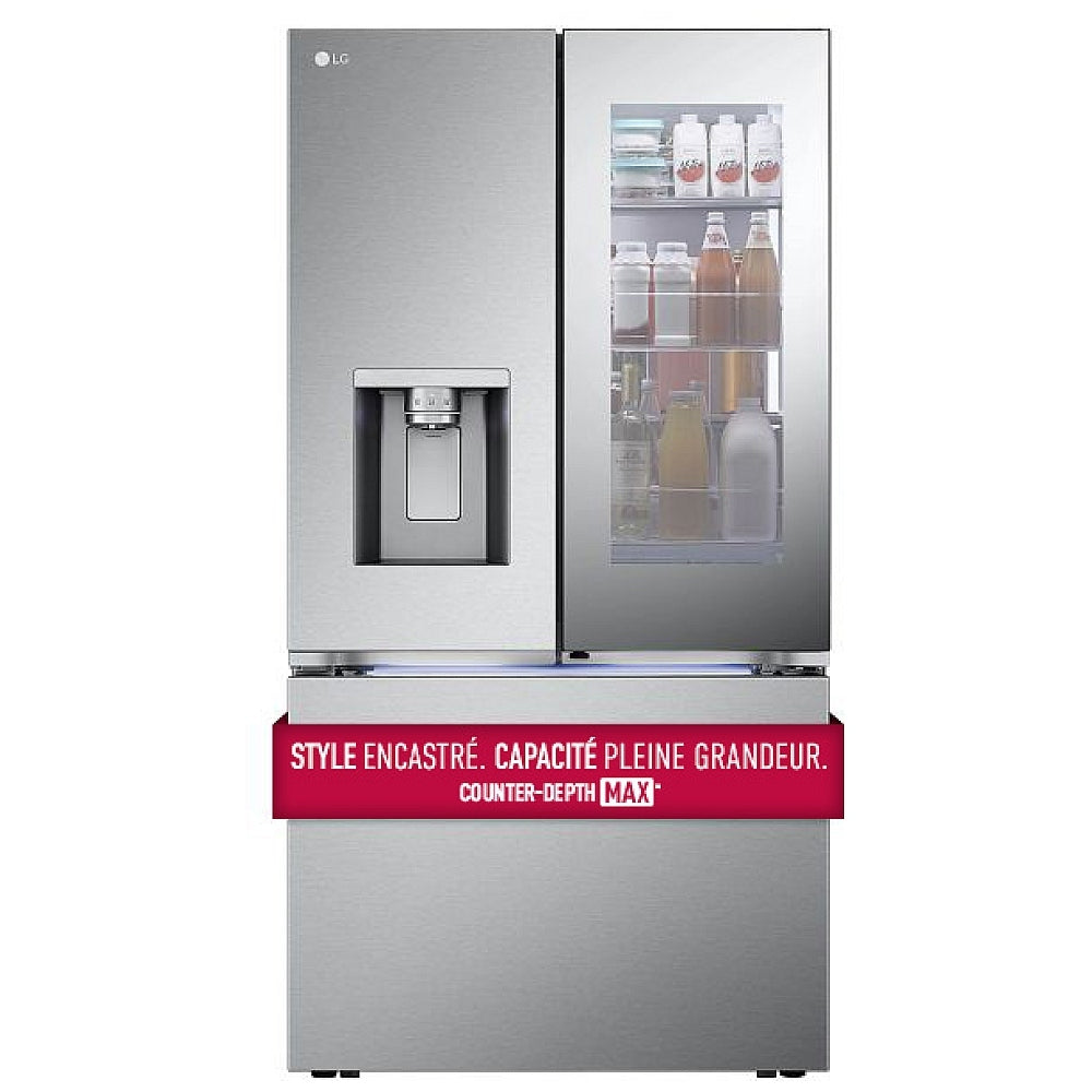 LRYKC2606S - Réfrigérateur français à trois portes Counter‑Depth MAX 26 pi³ Mirror InstaView®