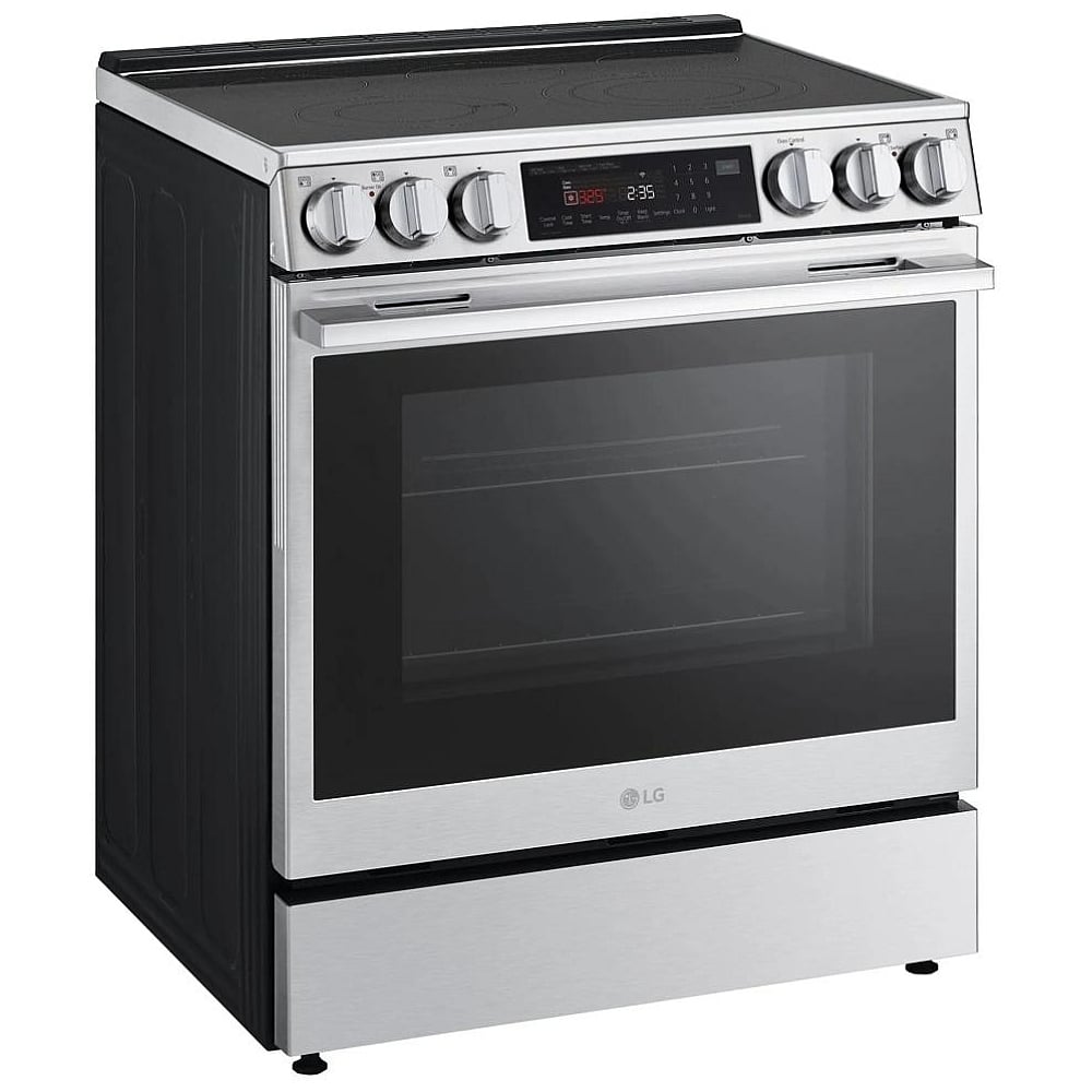 Cuisinière électrique encastrée coulissante intelligente de 6,3 pi³ avec InstaView®, ProBake Convection® et Air Fry