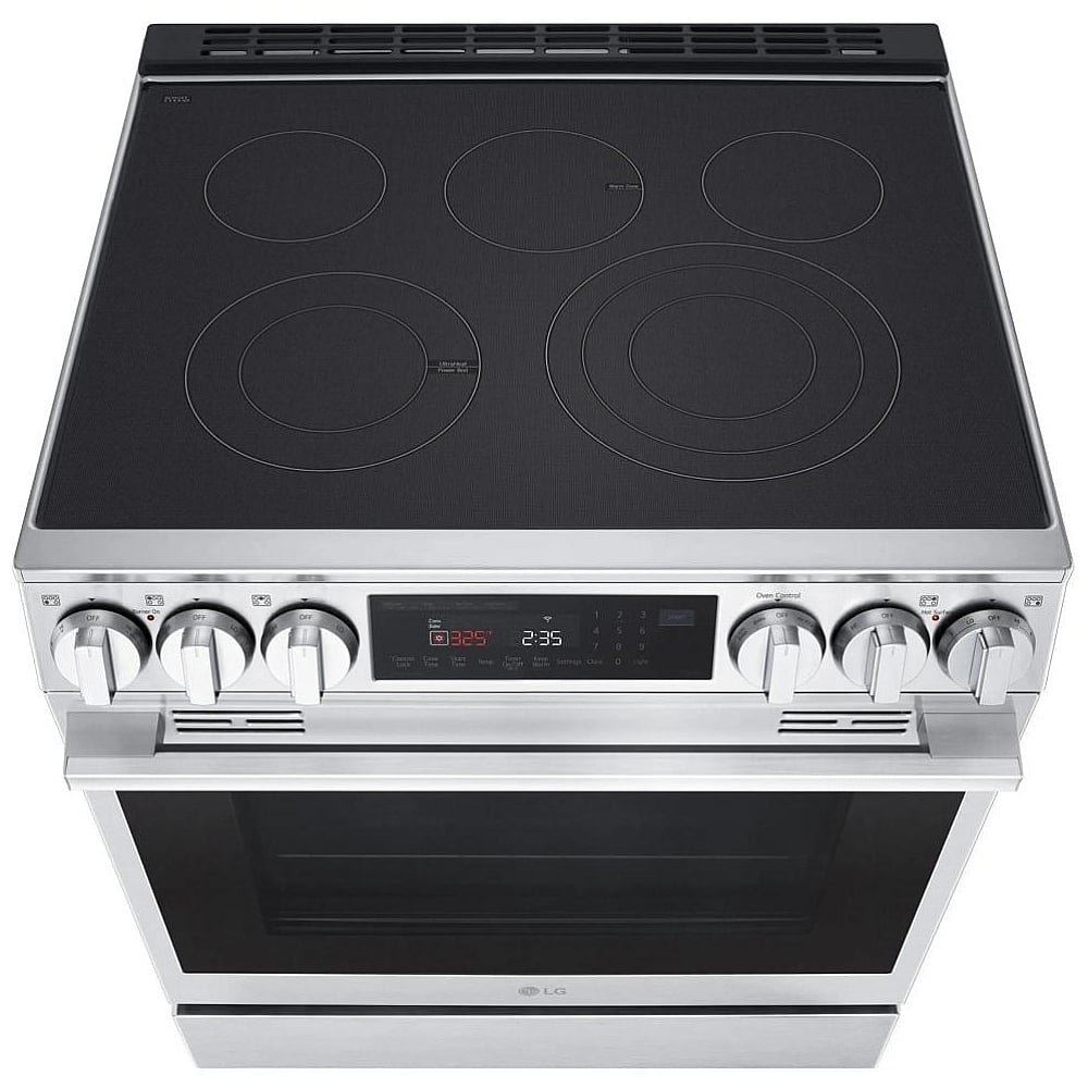 Cuisinière électrique encastrée coulissante intelligente de 6,3 pi³ avec InstaView®, ProBake Convection® et Air Fry