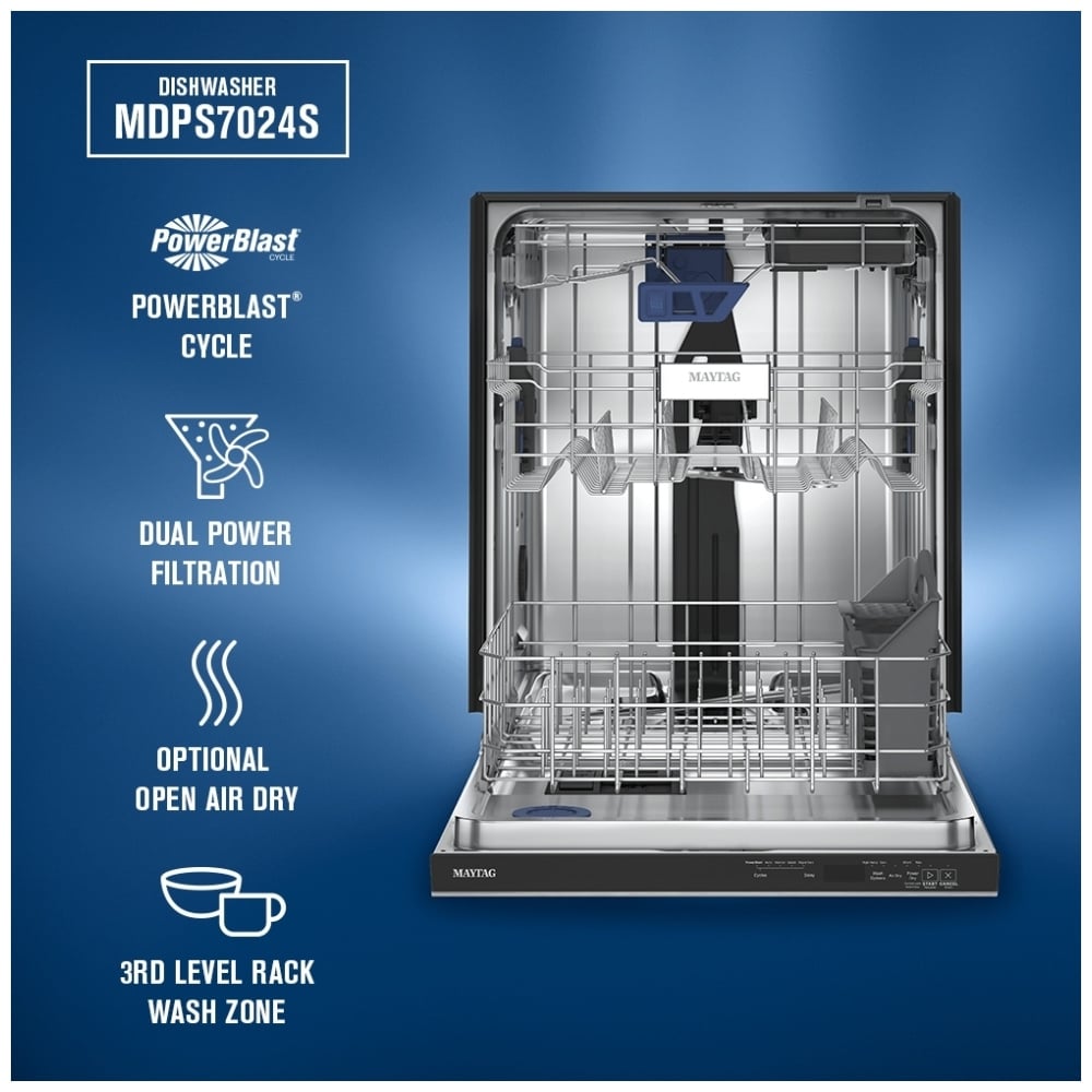 MDPS7024SW - Lave‑vaisselle encastrable Maytag 24"