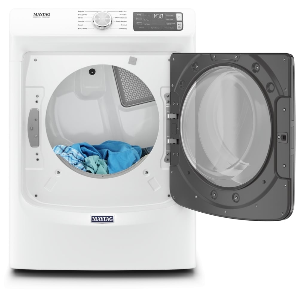 Sèche‑linge à gaz à chargement frontal avec fonction vapeur et bouton Extra Power – 7,3 pi³