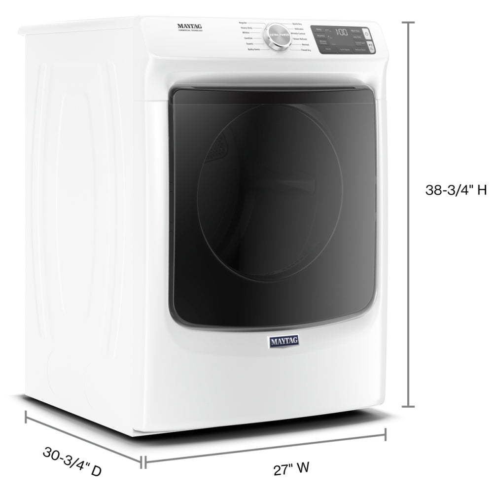 Sèche‑linge à gaz à chargement frontal avec fonction vapeur et bouton Extra Power – 7,3 pi³