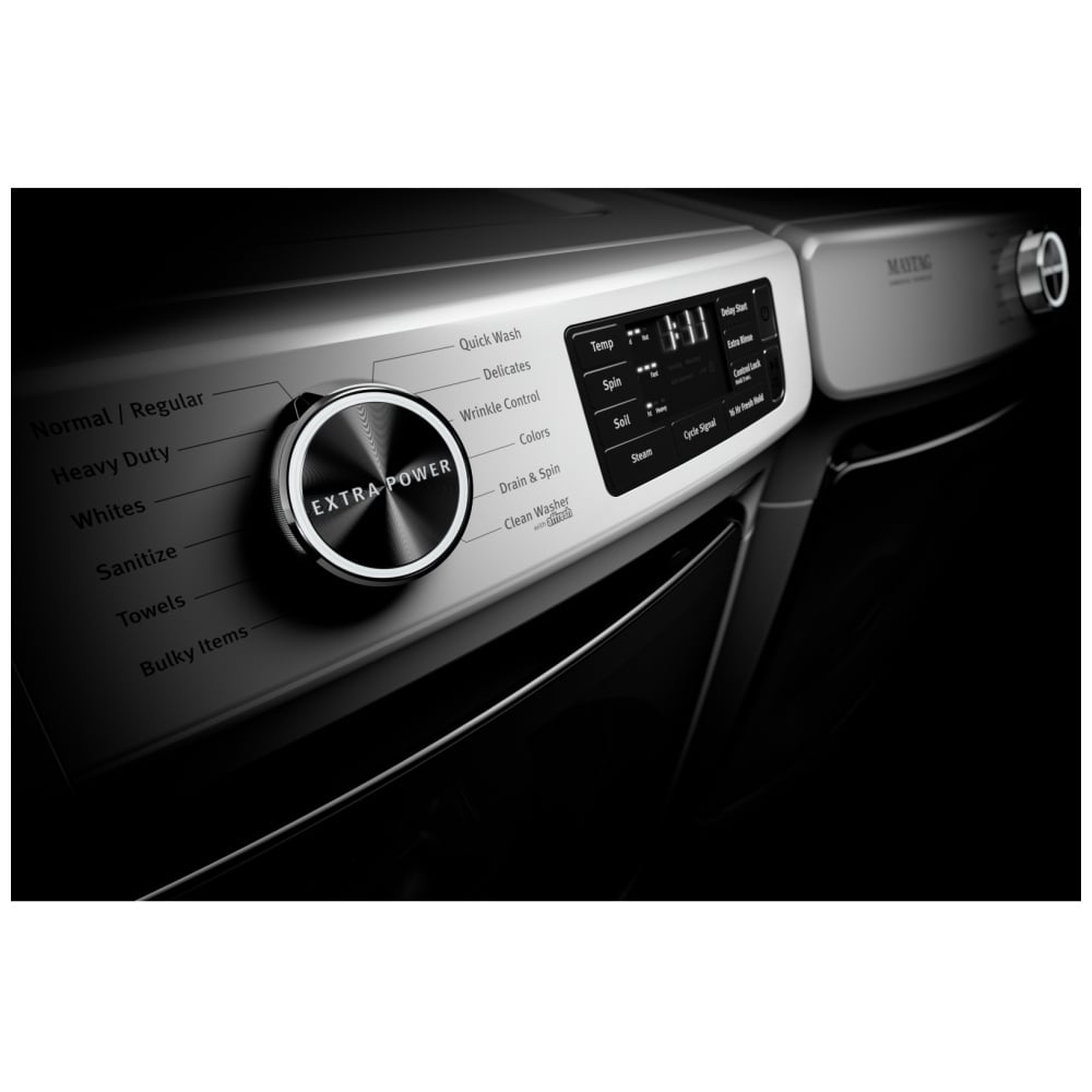 Sèche‑linge à gaz à chargement frontal avec fonction vapeur et bouton Extra Power – 7,3 pi³