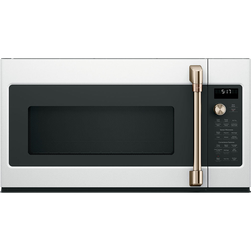 CVM517P4RW2 – Four à micro-ondes à hotte intégrée Café 1,7 pi³ blanc mat