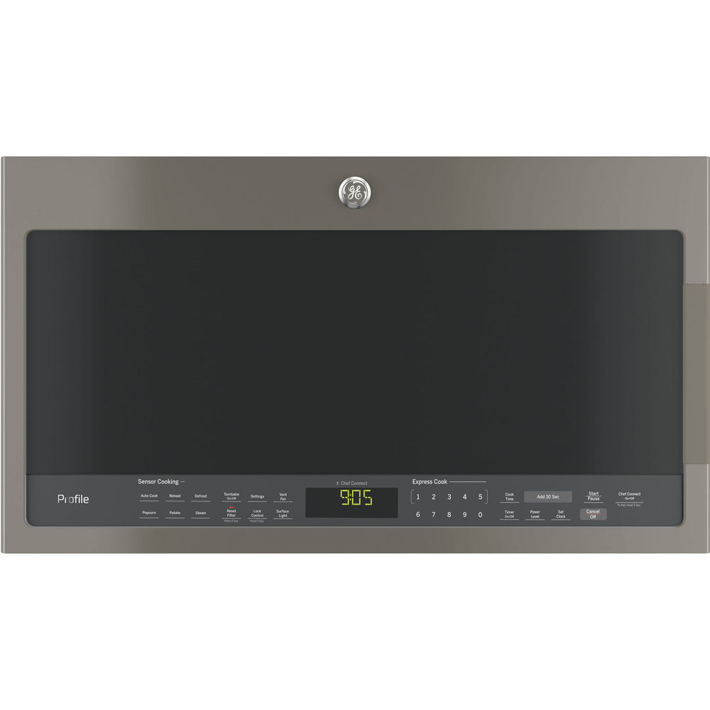 PVM2188SLJC – Four à micro-ondes à hotte intégrée GE Profile 2,1 pi³ ardoise