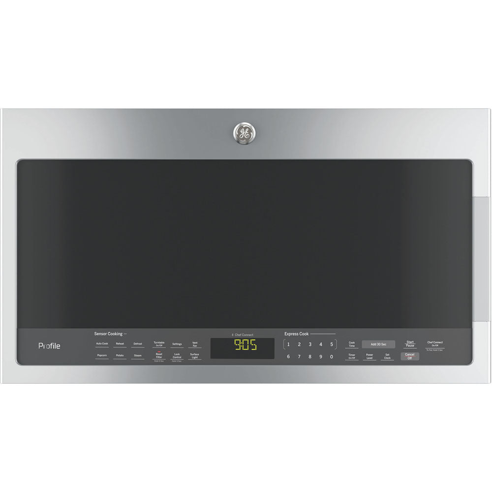 PVM2188SJC – Four à micro-ondes à hotte intégrée GE Profile 2,1 pi³ inox