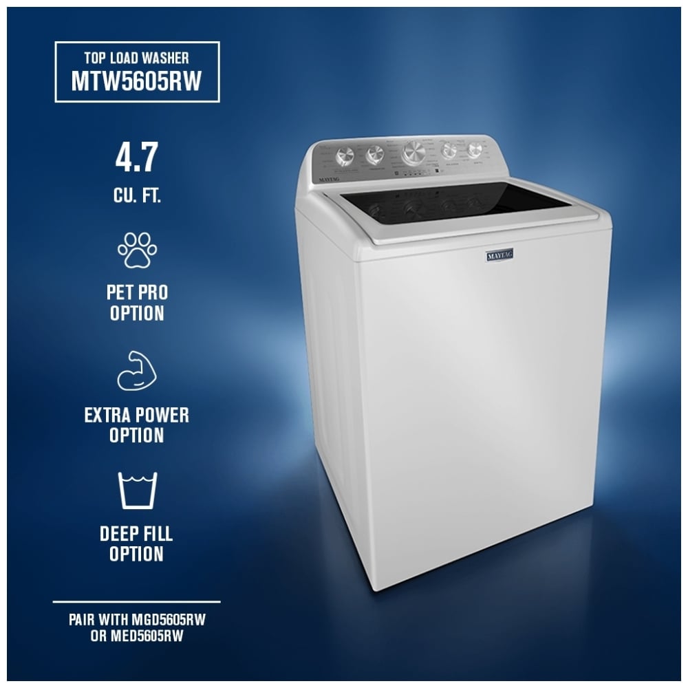 MTW5605RW - Laveuse à chargement par le haut Maytag