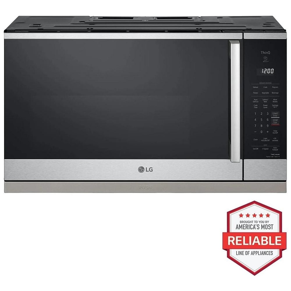 MVEL2125X – Four à micro-ondes à hotte intégrée LG 2,1 pi³ noir