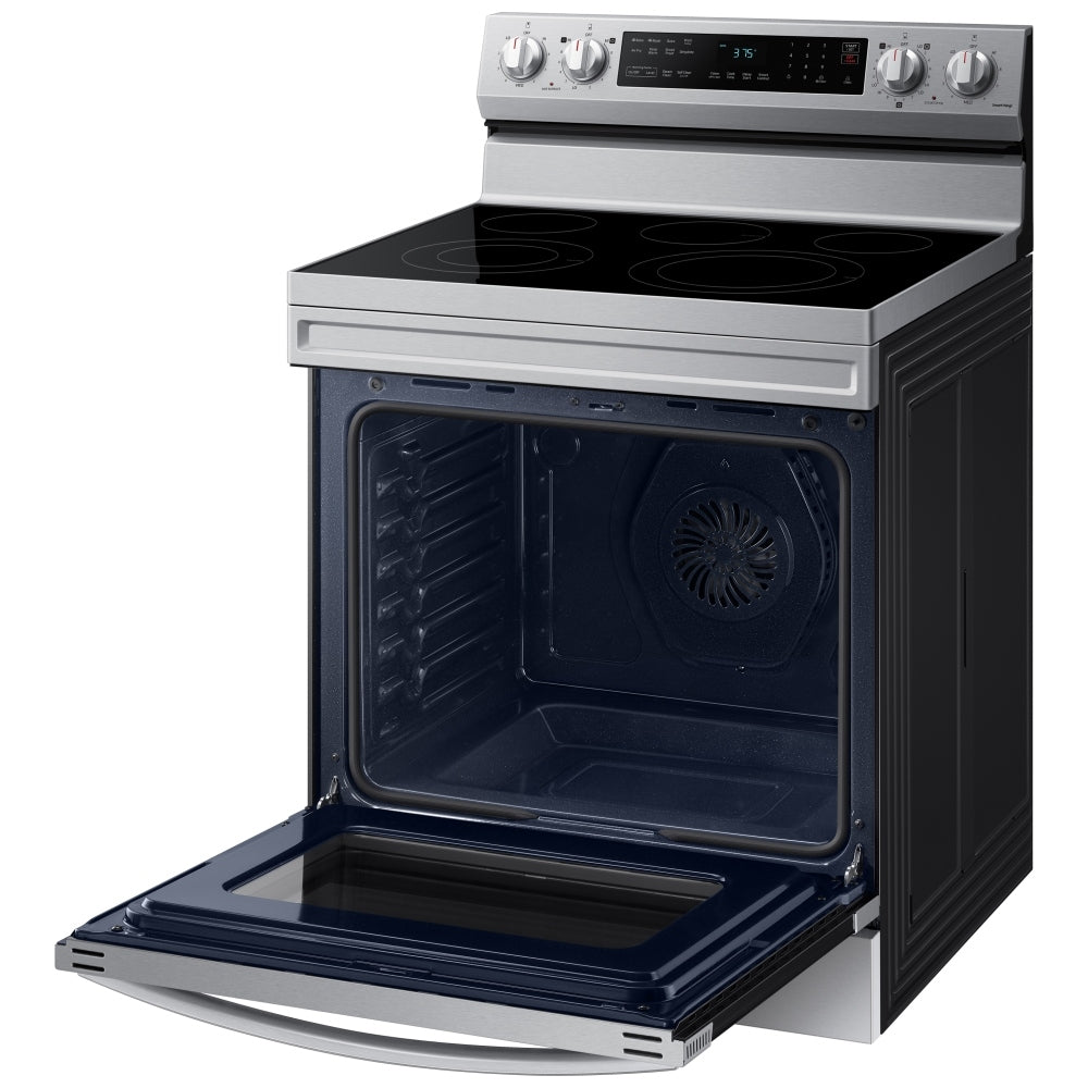NE63A6511SS - Cuisinière électrique indépendante intelligente 6,3 pi³ avec friteuse à air sans préchauffage et convection