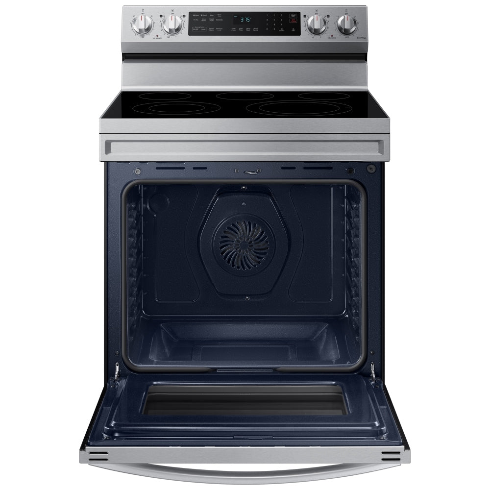 NE63A6511SS - Cuisinière électrique indépendante intelligente 6,3 pi³ avec friteuse à air sans préchauffage et convection