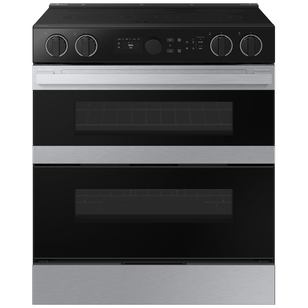 NSE6DG8550SRAC - Cuisinière encastrable électrique Slide‑In de 6,3 pi³ à porte double avec boutons illuminés