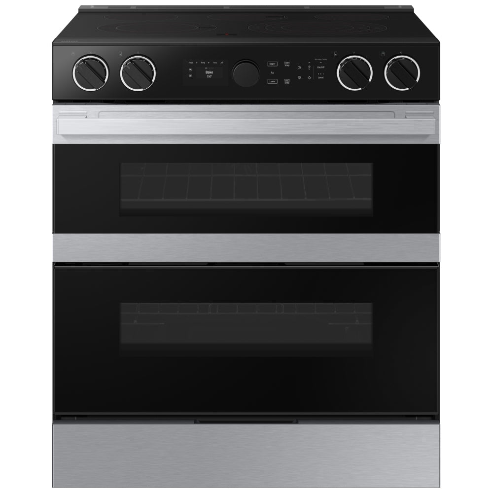NSE6DG8550SRAC - Cuisinière encastrable électrique Slide‑In de 6,3 pi³ à porte double avec boutons illuminés