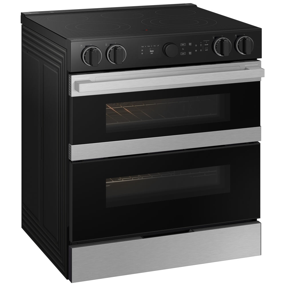 NSE6DG8550SRAC - Cuisinière encastrable électrique Slide‑In de 6,3 pi³ à porte double avec boutons illuminés