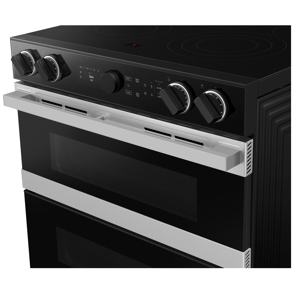 NSE6DG8550SRAC - Cuisinière encastrable électrique Slide‑In de 6,3 pi³ à porte double avec boutons illuminés