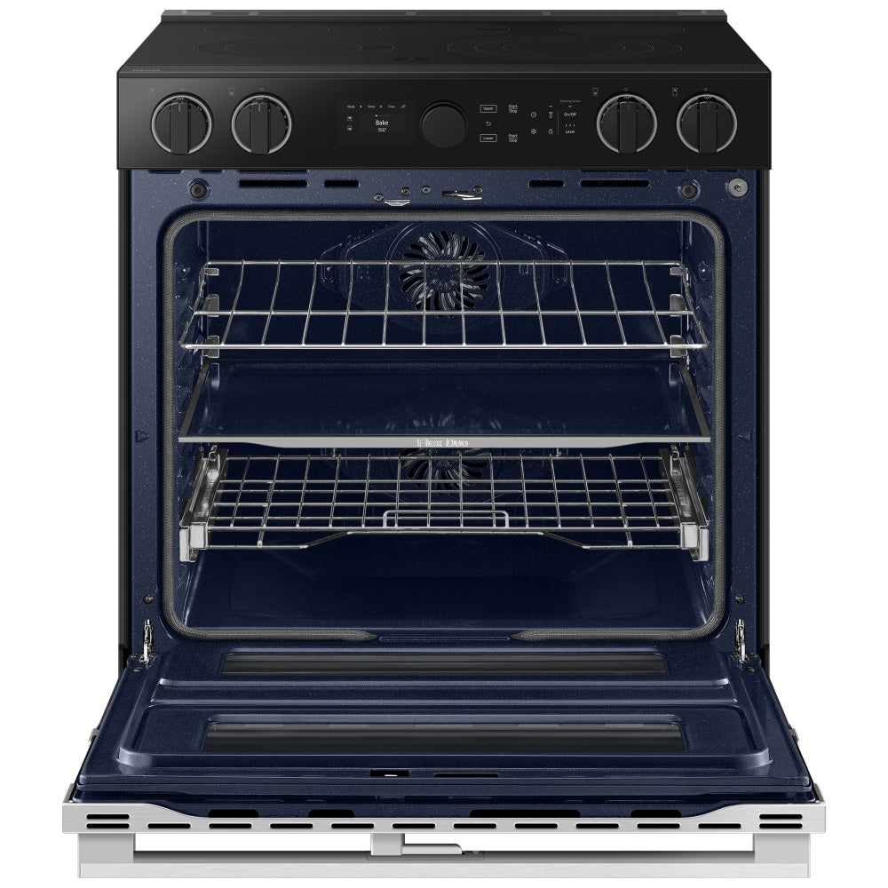 NSE6DG8550SRAC - Cuisinière encastrable électrique Slide‑In de 6,3 pi³ à porte double avec boutons illuminés