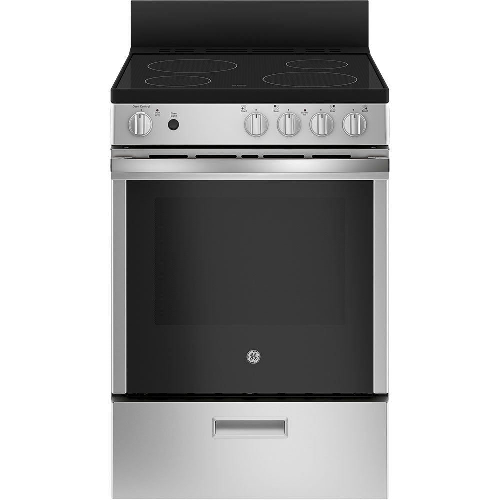 JCAS640RMSS – Cuisinière électrique GE 24 po inox