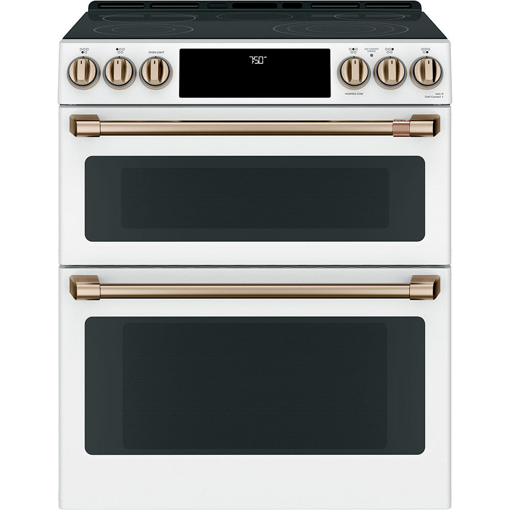 CCES750P4MW2 – Cuisinière électrique Café 6,7 pi³ blanc mat
