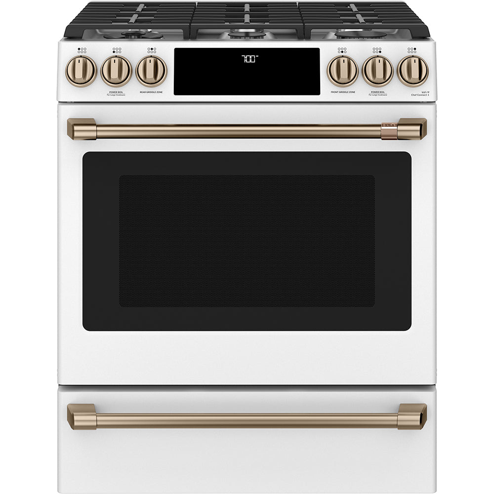 CCGS700P4MW2 – Cuisinière à gaz Café 30 po blanc mat