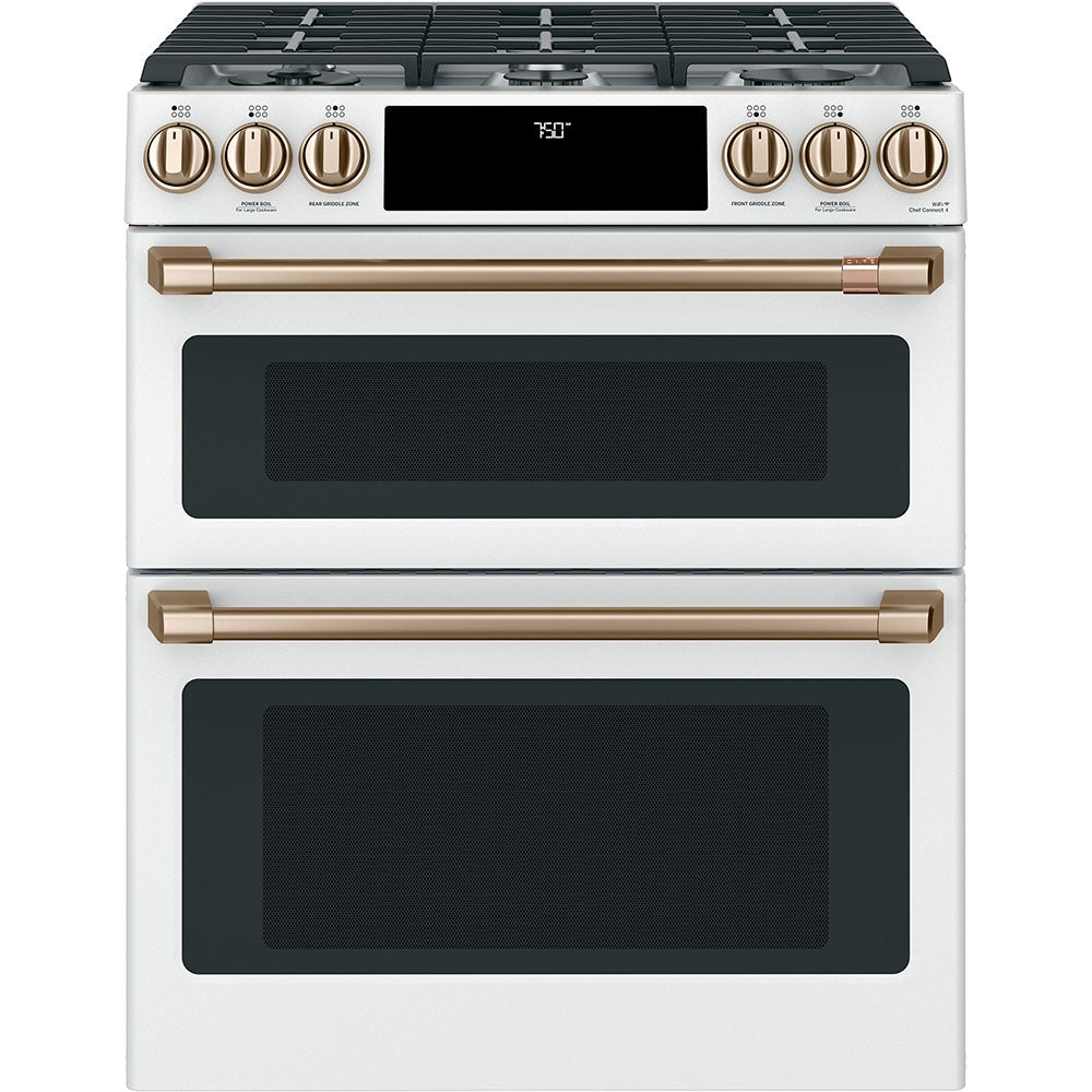 CCGS750P4MW2 – Cuisinière à gaz Café 30 po blanc mat