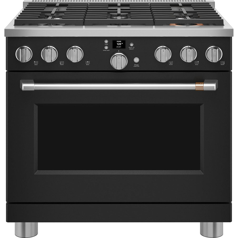 CGY366P3TD1 – Cuisinière à gaz Café 36 po noir mat