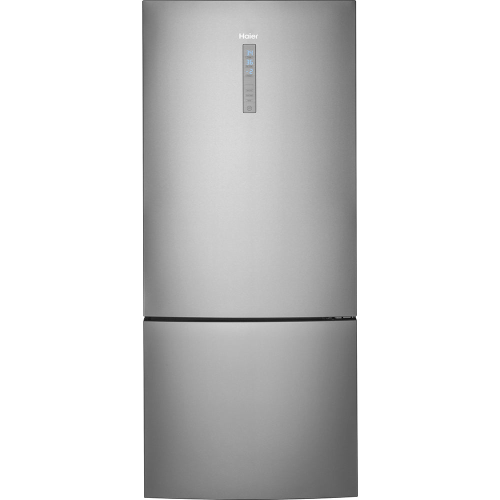 HRB15N3BGS – Réfrigérateur à congélateur inférieur Haier 15 pi³ inox