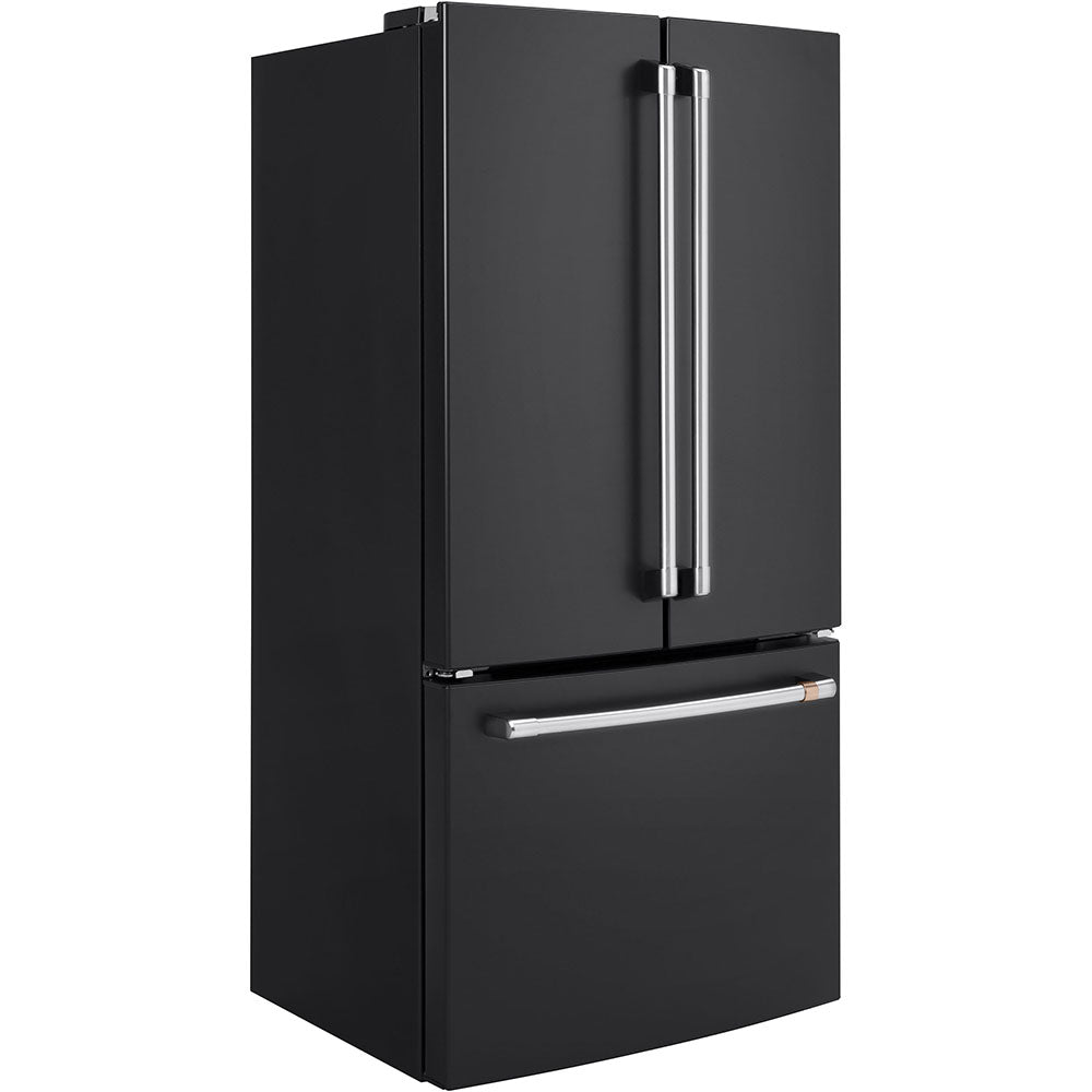 CWE19SP3ND1 – Réfrigérateur à portes françaises Café 18,6 pi³ noir mat