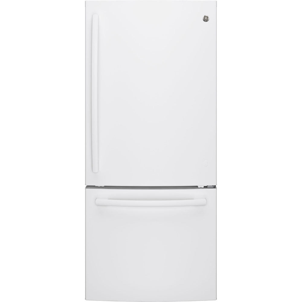 GDE21DGKWW – Réfrigérateur à congélateur inférieur GE 20,9 pi³ blanc