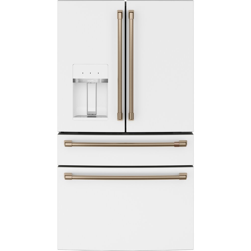 CXE22DP4PW2 – Réfrigérateur à portes françaises Café 22,3 pi³ blanc mat