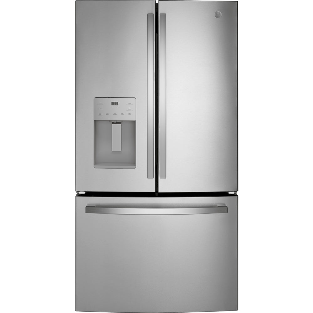 GFE26JYMFS – Réfrigérateur à portes françaises GE 25,6 pi³ inox