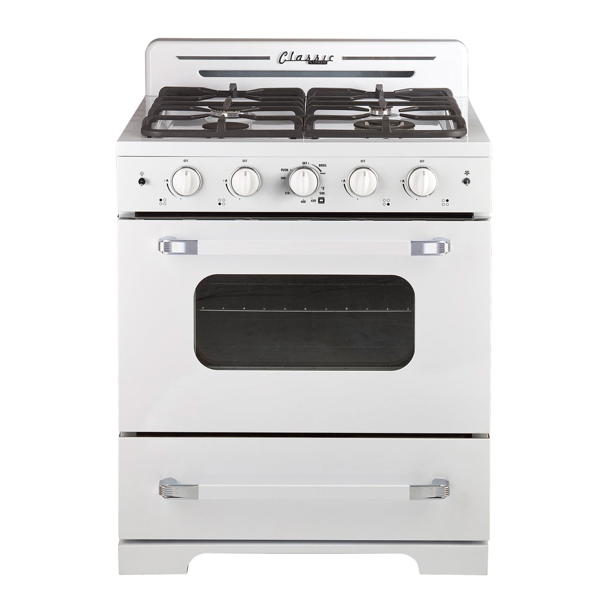 UGP-30CR W – Cuisinière à gaz Unique 30 po blanc