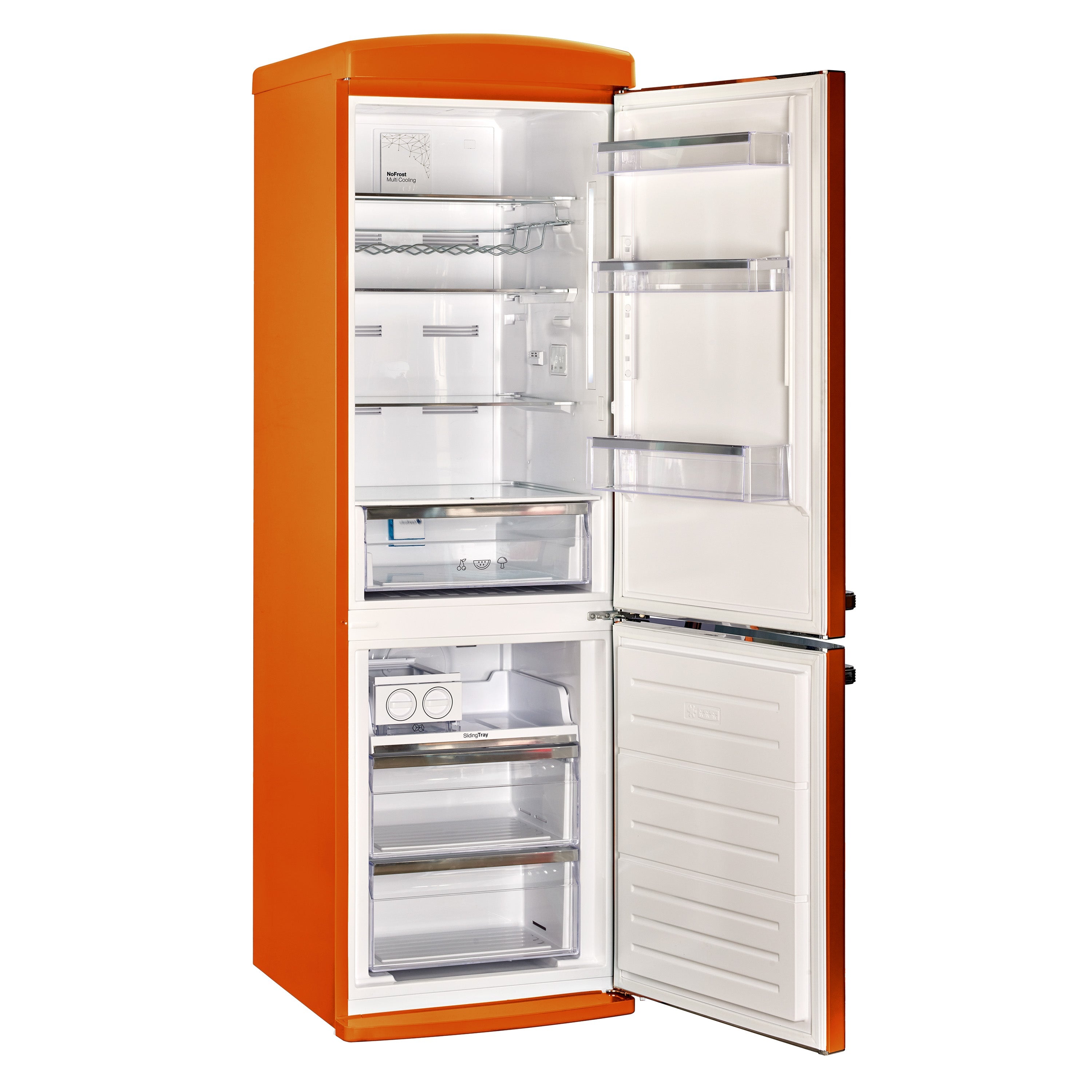 UGP-340L O AC - Réfrigérateur rétro Classic Retro 12 pi³ congélateur inférieur couleur Orange Crèmesicle