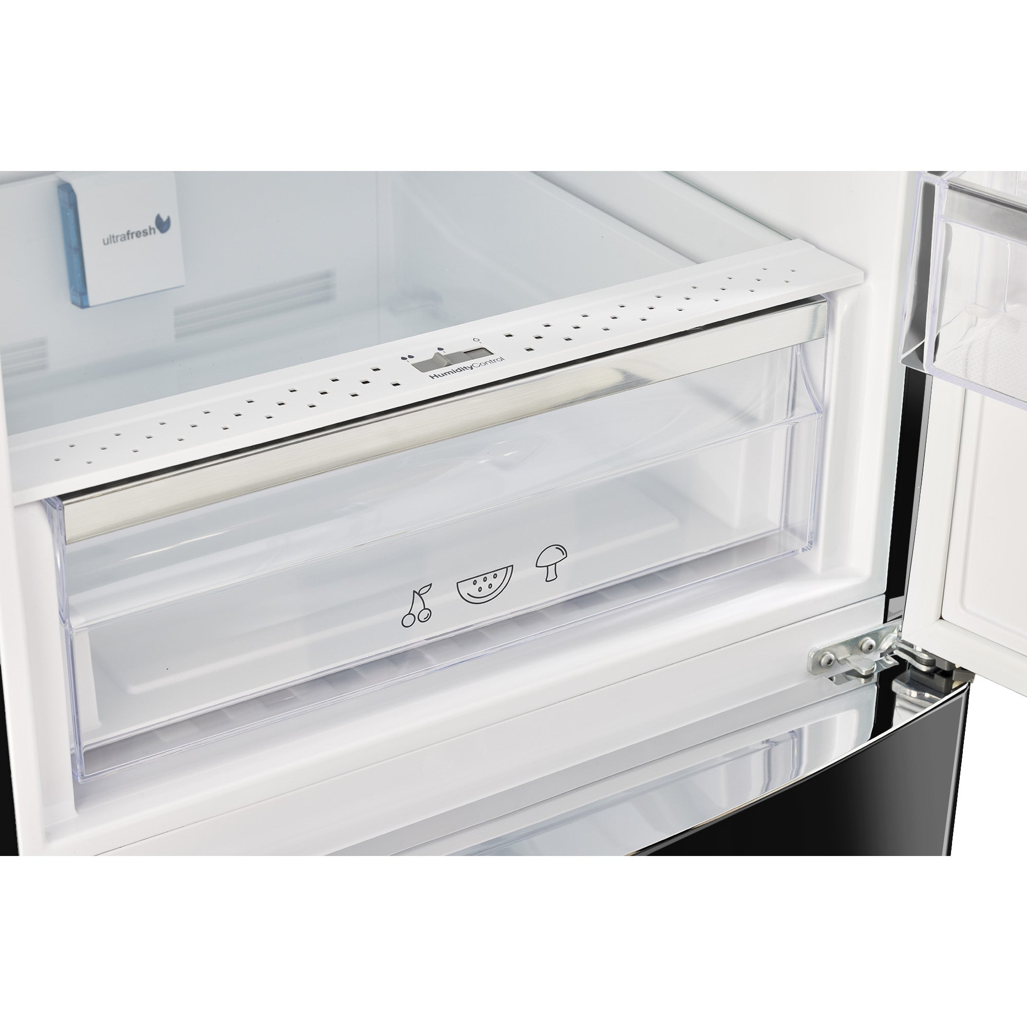UGP-340L B AC - Réfrigérateur Classic Retro 12 pi3 à congélateur inférieur en Noir Minuit
