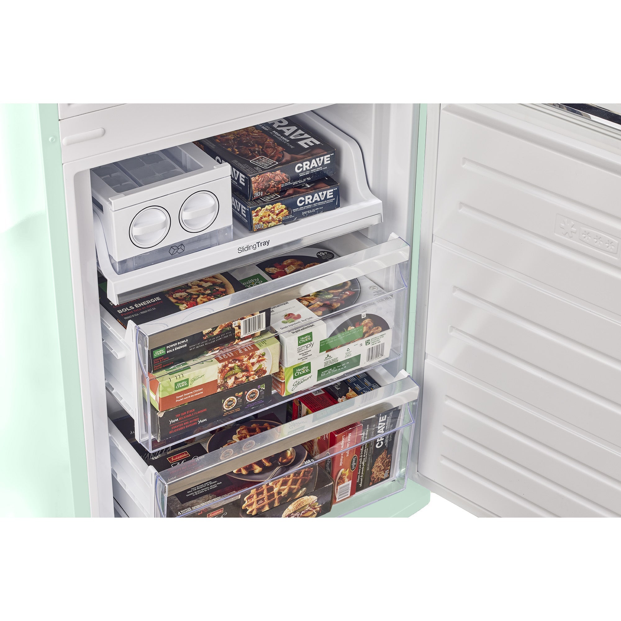 UGP-340L LG AC - Réfrigérateur à congélateur inférieur Classic Retro 12 pi³ – Vert menthe d’été