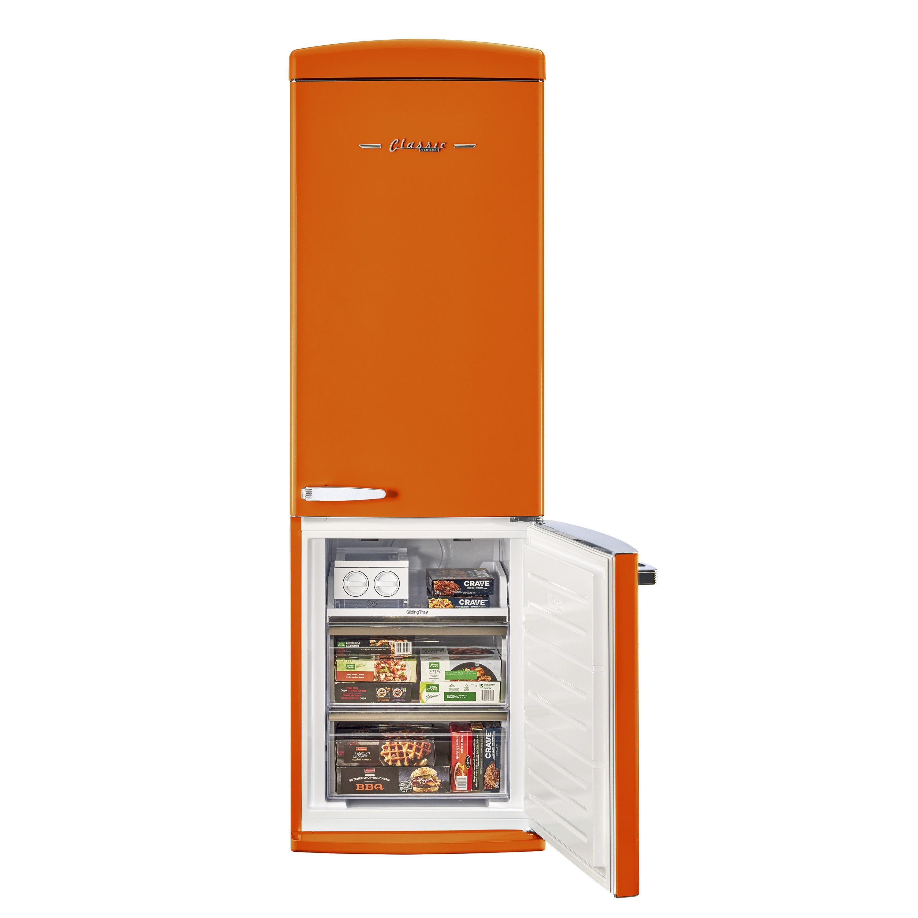 UGP-340L O AC - Réfrigérateur rétro Classic Retro 12 pi³ congélateur inférieur couleur Orange Crèmesicle