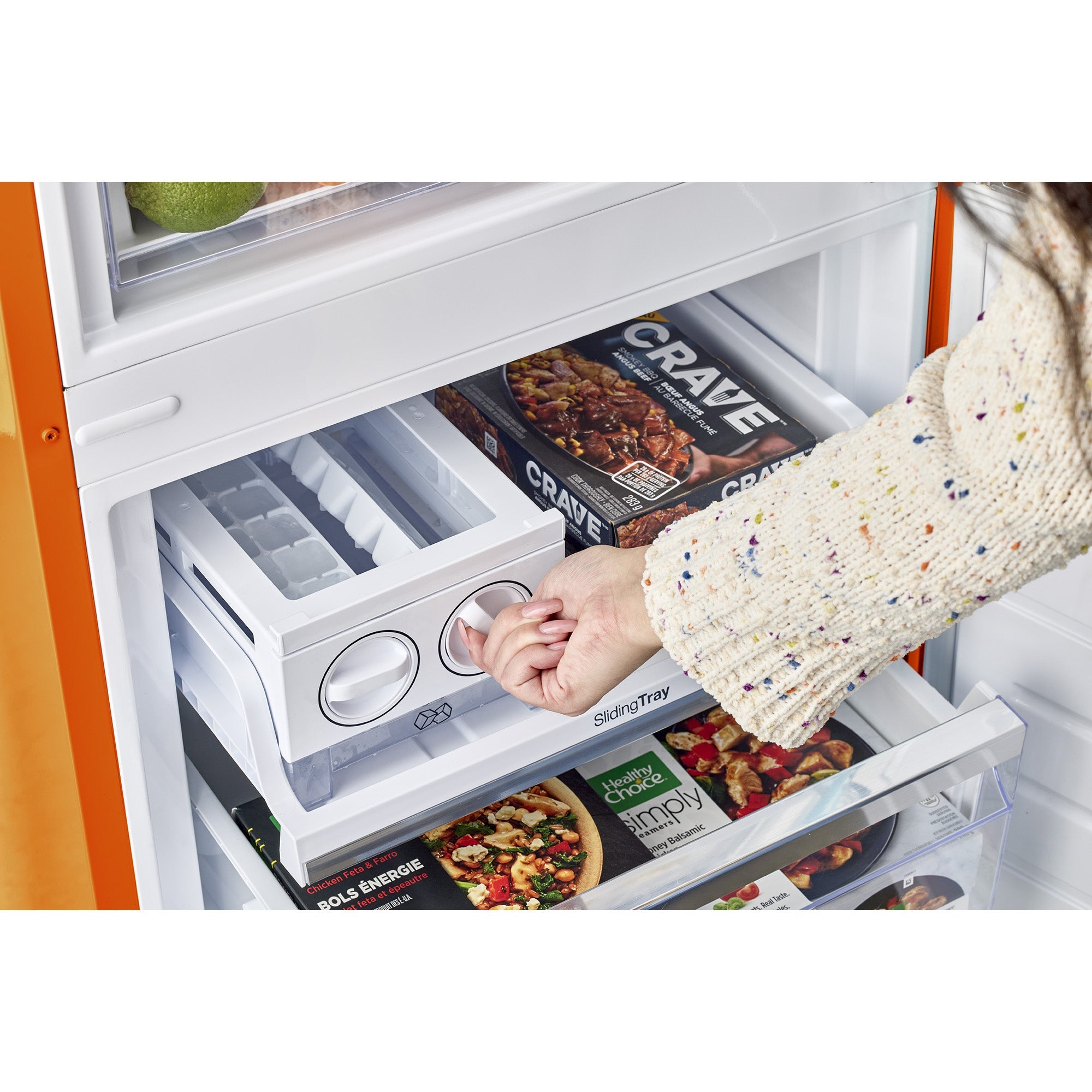 UGP-340L O AC - Réfrigérateur rétro Classic Retro 12 pi³ congélateur inférieur couleur Orange Crèmesicle