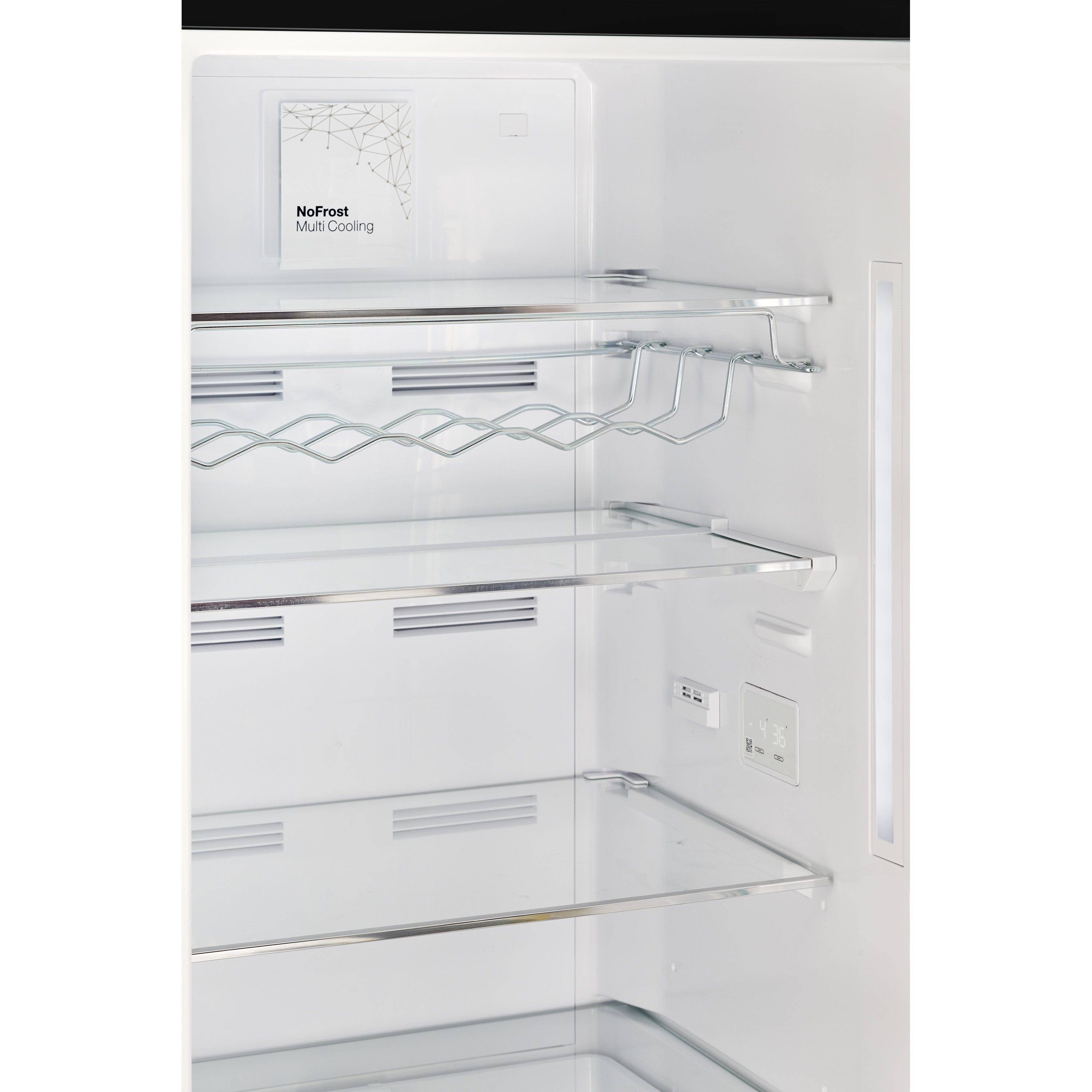 UGP-340L B AC - Réfrigérateur Classic Retro 12 pi3 à congélateur inférieur en Noir Minuit