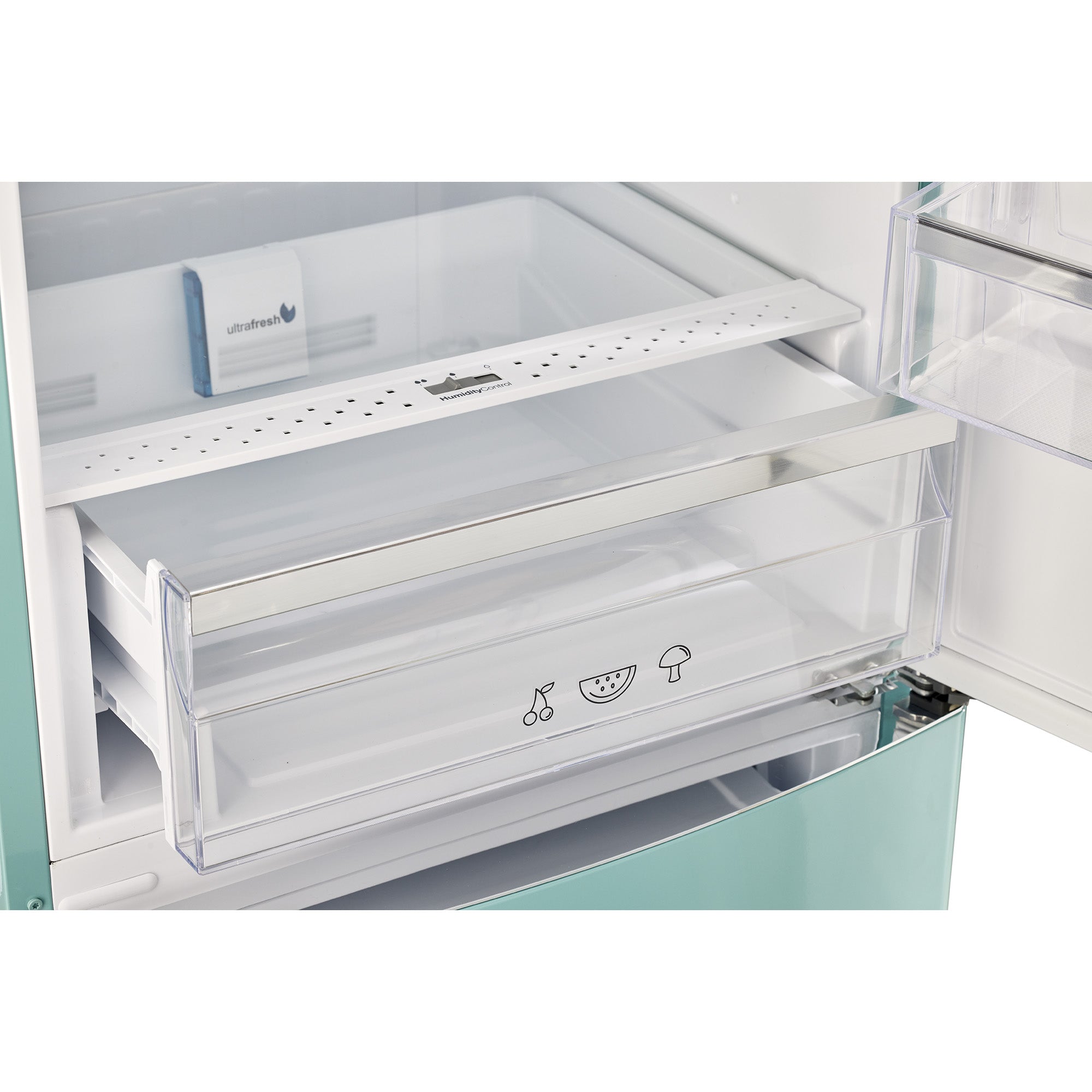 UGP-340L T AC - Réfrigérateur à congélateur inférieur Classic Retro 12 pi³ en Turquoise brume océan
