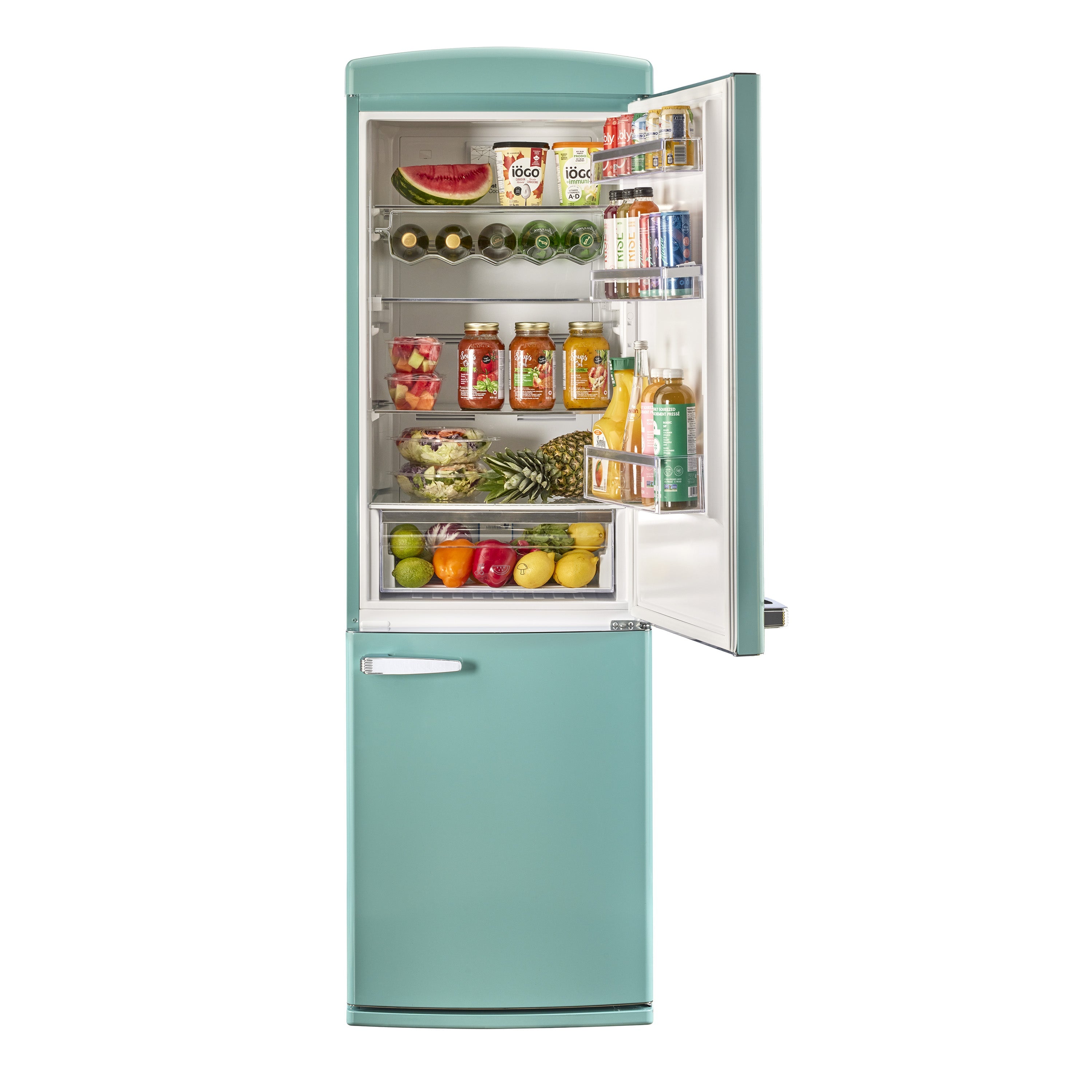 UGP-340L T AC - Réfrigérateur à congélateur inférieur Classic Retro 12 pi³ en Turquoise brume océan
