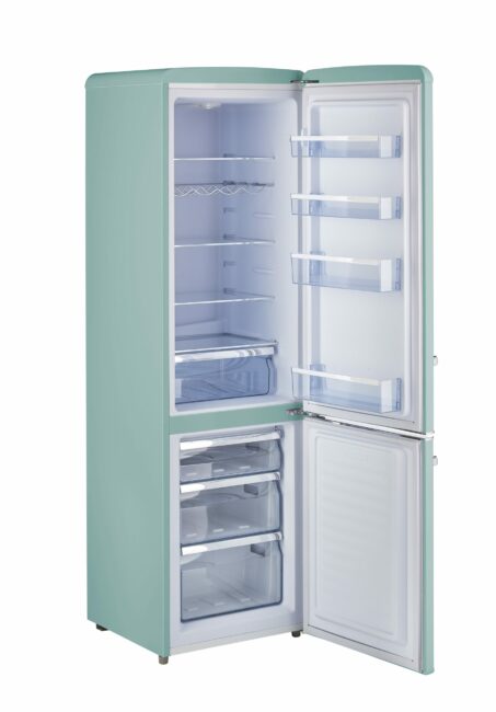 UGP-275L T AC - Réfrigérateur à glacière inférieure Classic Retro 21,6 po 8,7 pi³ — Turquoise océan