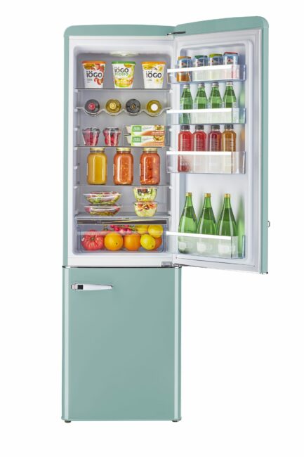 UGP-275L T AC - Réfrigérateur à glacière inférieure Classic Retro 21,6 po 8,7 pi³ — Turquoise océan
