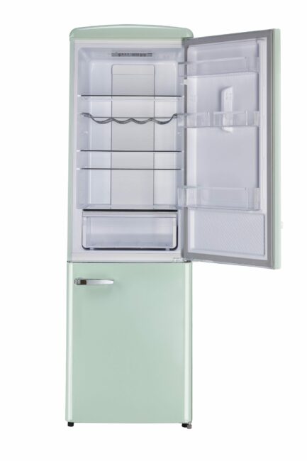 UGP-330L LG AC - Réfrigérateur rétro Classic à congélateur inférieur 11,7 pi³, 23,6 po, Vert menthe d’été