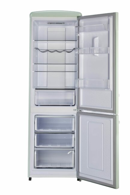 UGP-330L LG AC - Réfrigérateur rétro Classic à congélateur inférieur 11,7 pi³, 23,6 po, Vert menthe d’été