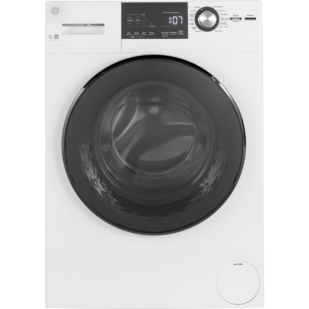 GFW148SSMWW – Laveuse à chargement frontal GE 2,8 pi³ blanc