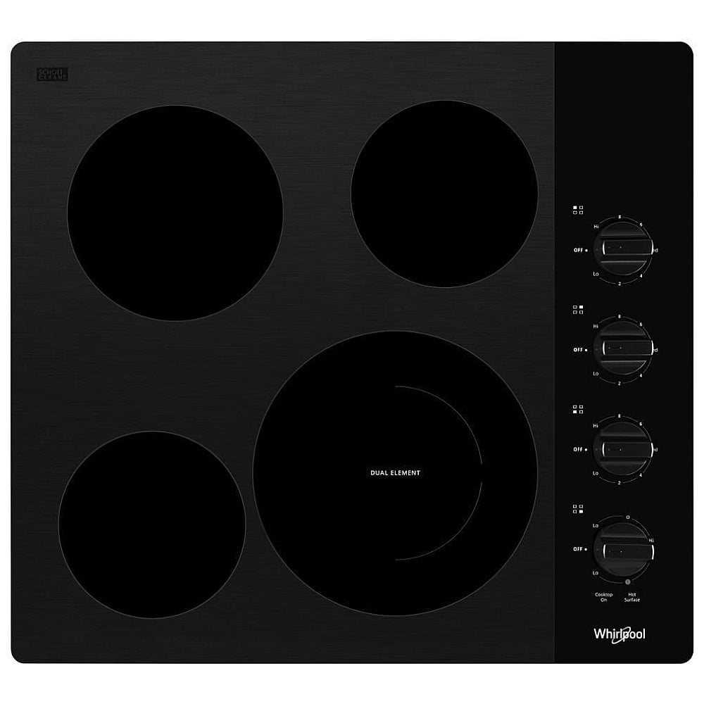 WCE55US4HB – Plaque de cuisson électrique Whirlpool 24 po noir