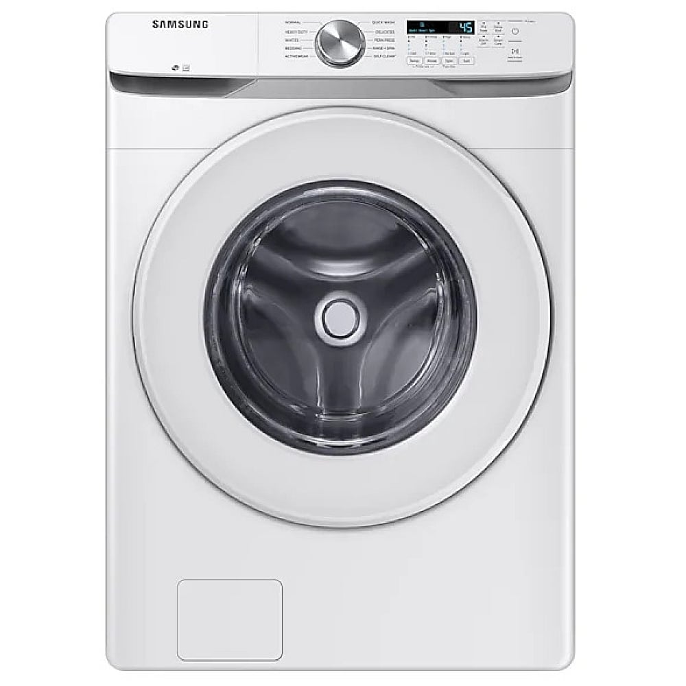 WF45T6000AW - Lave‐linge à chargement frontal Samsung 4,5 pi³ Vibration Reduction Technology+ (Blanc)