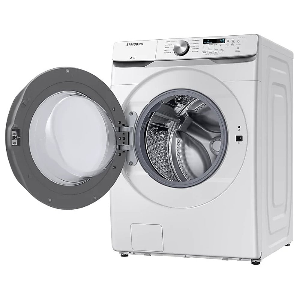 WF45T6000AW - Lave‐linge à chargement frontal Samsung 4,5 pi³ Vibration Reduction Technology+ (Blanc)
