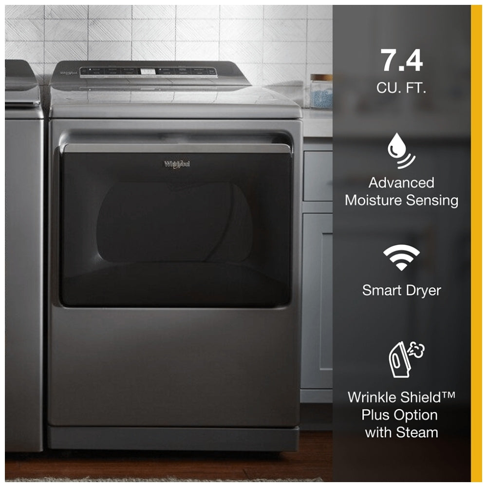 WGD8127LC - Sèche‑linge à gaz intelligent 7,4 pi³ Whirlpool 
