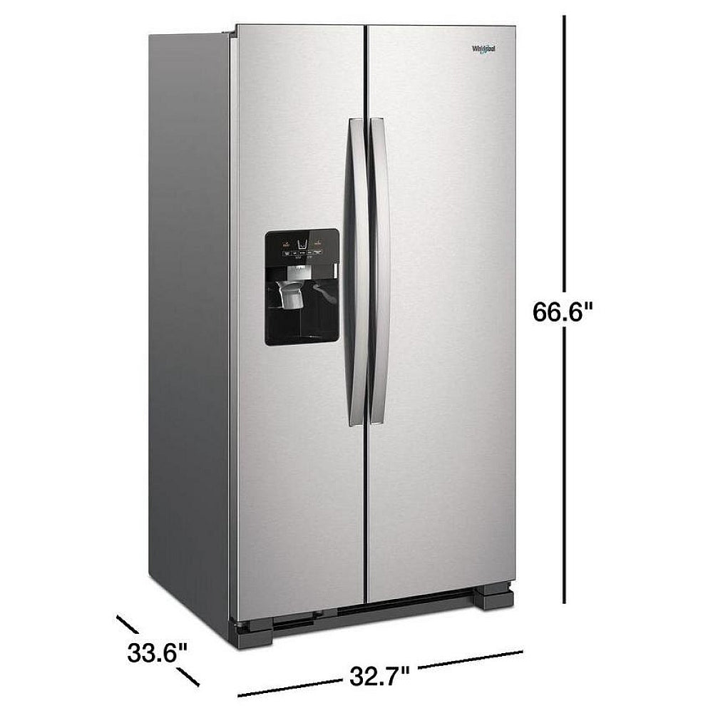 WRS331SDHM - R&eacute;frig&eacute;rateur lat&eacute;ral Whirlpool 33 po 21 pi³