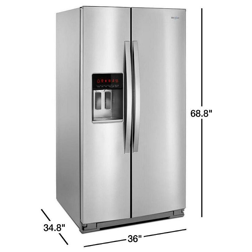 WRS588FIHZ - Réfrigérateur cote à cote Whirlpool de 36 po – 28 pi³